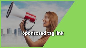 Sponsored tag link